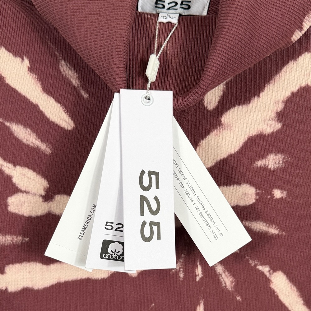 REVOLVE x 525 Wildberry Multi Tie-Dye Turtleneck Cropped Sweater. Size L. NWT - Picture 5 of 8